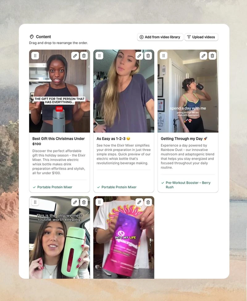 Linked products