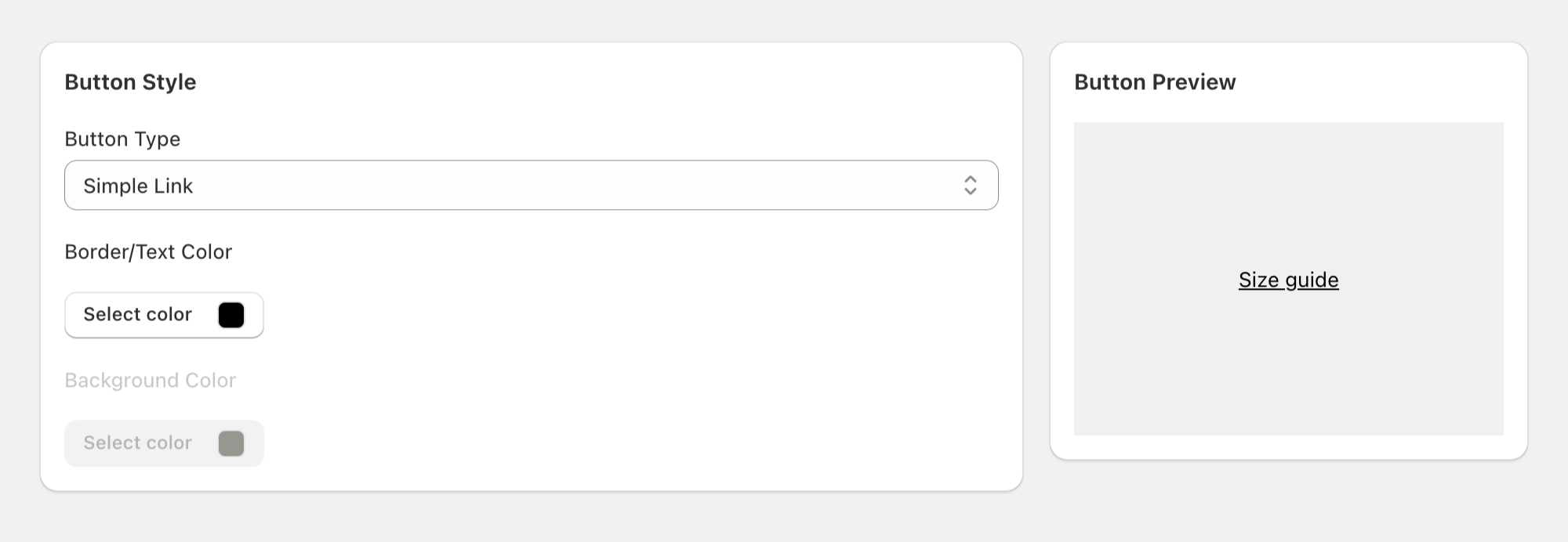 Size Guide Modal