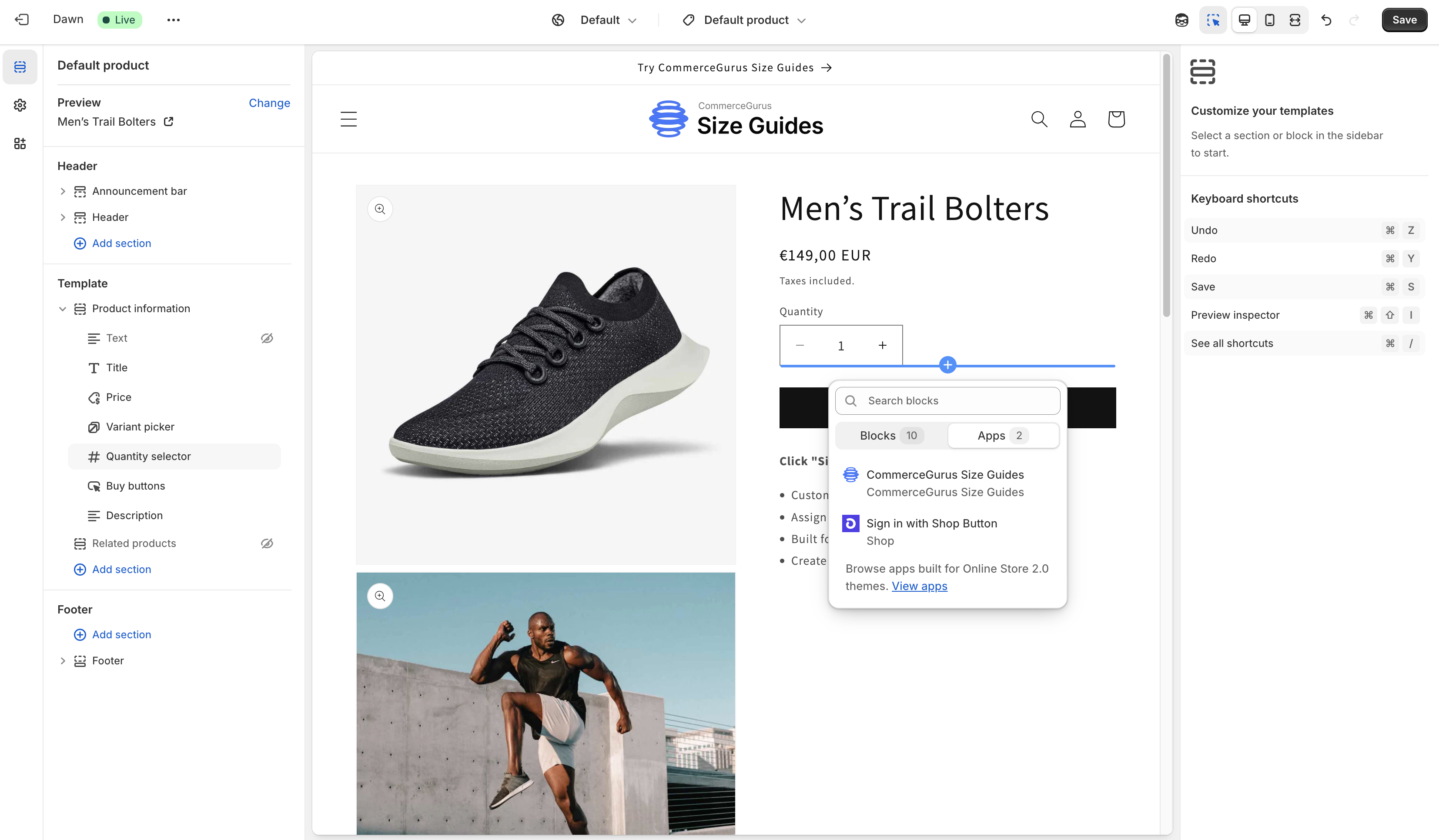 Size Guide Modal